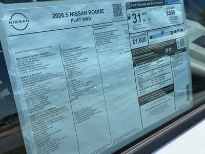 2026 Nissan Rogue Platinum